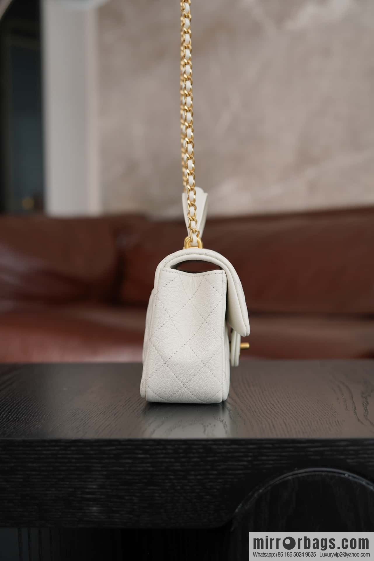 CHANEL 21S Handle CF Mini Platinum ๐ค AS2431