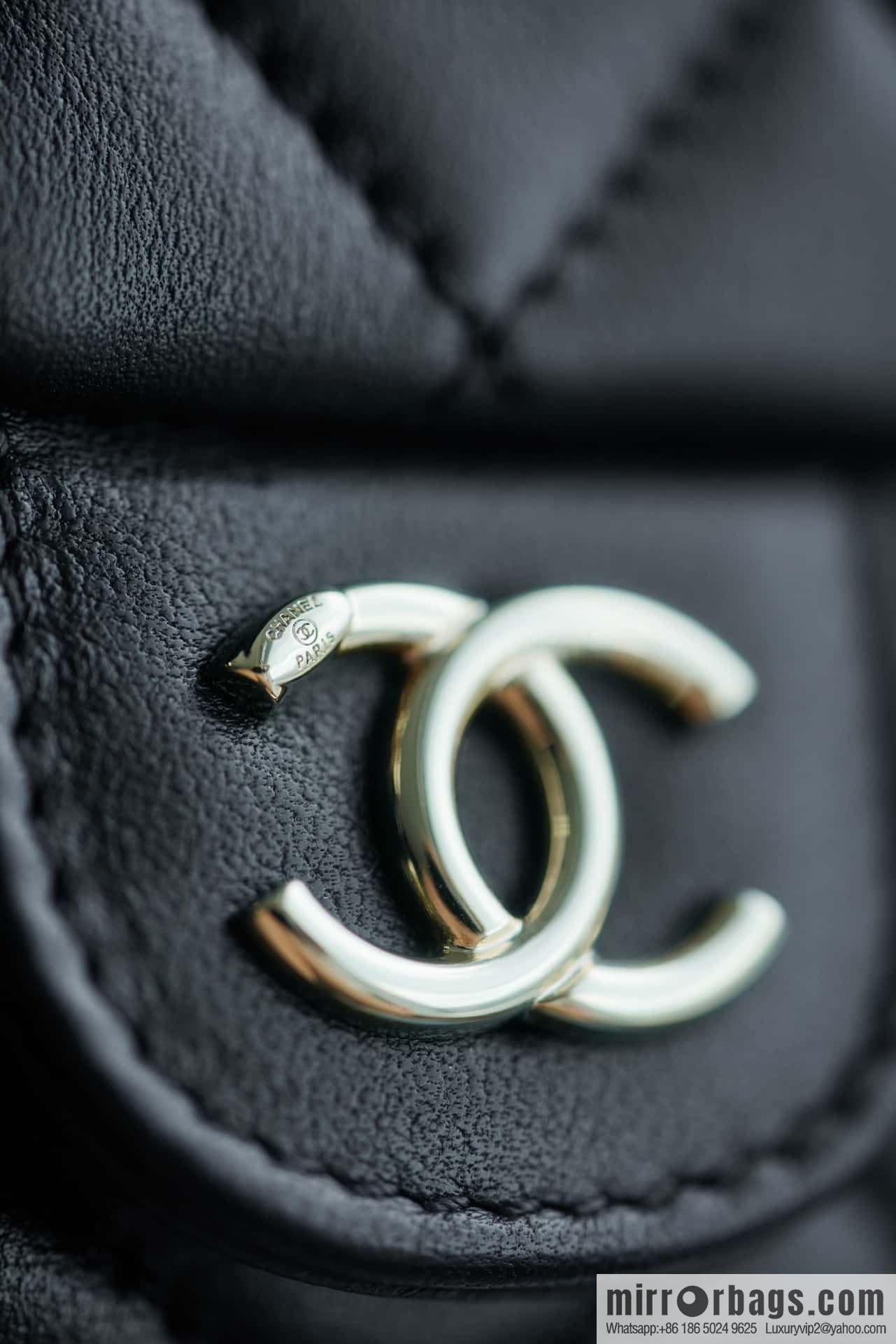 CHANEL new backpack, black, large AS3618.