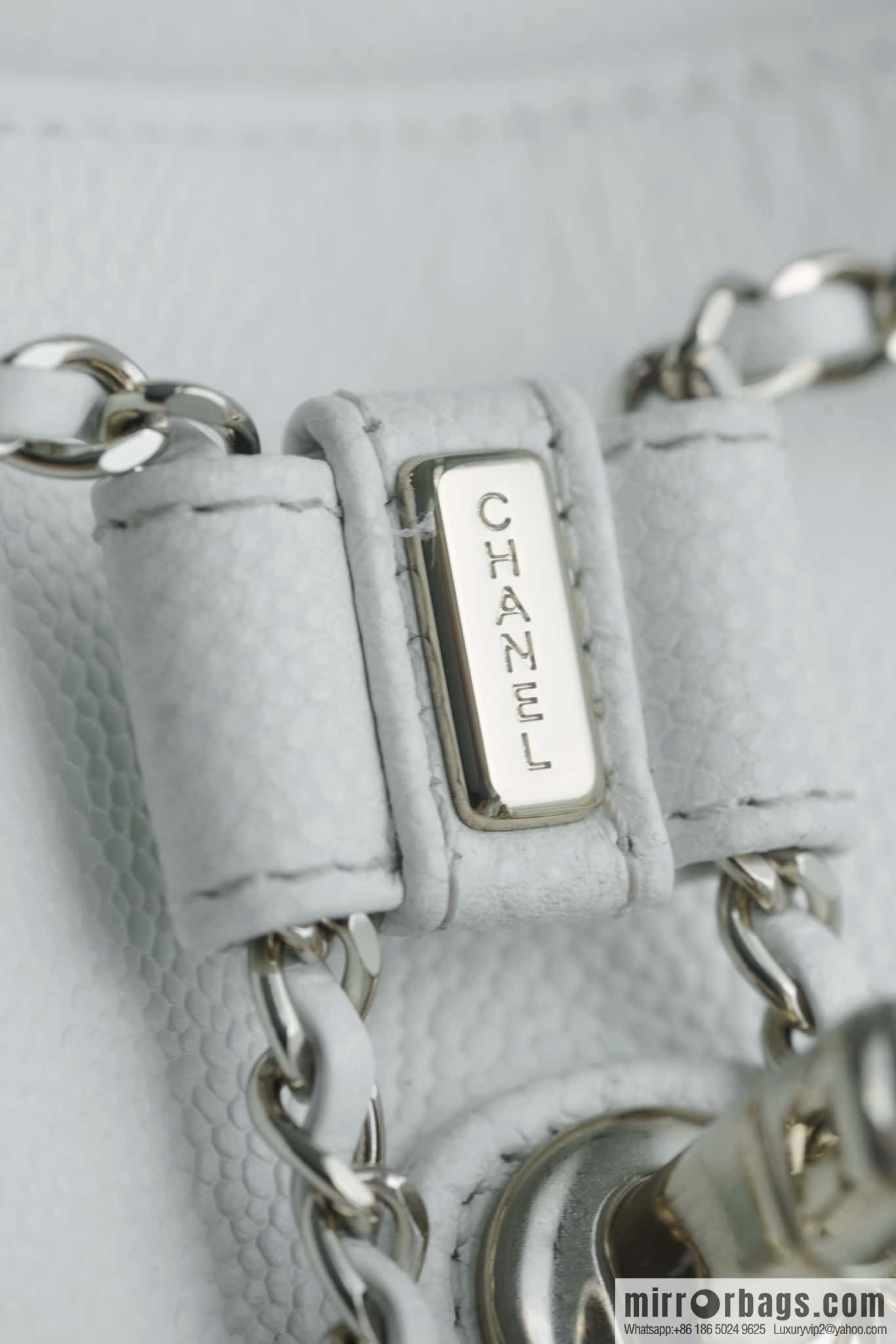 CHANEL Duma backpack, genuine leather, white AS3860.