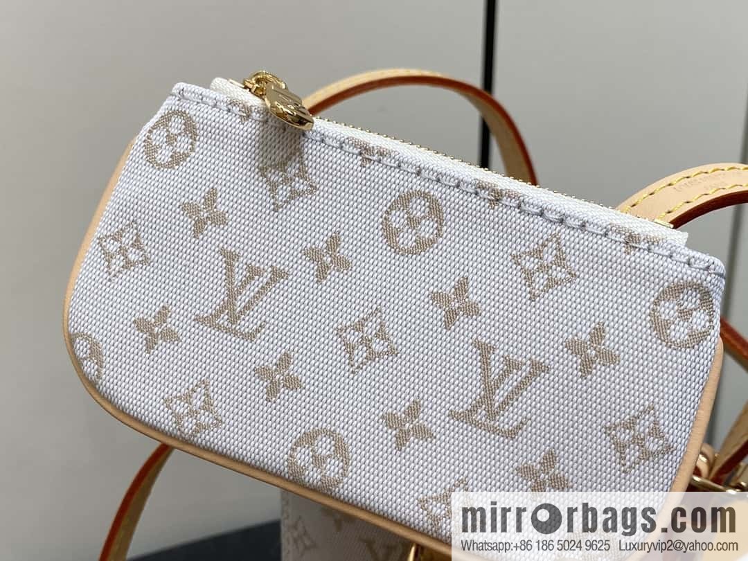 [Boutique‑grade] M12317 white denim, mini bucket bag series Nano Bucket Mini bucket handbag