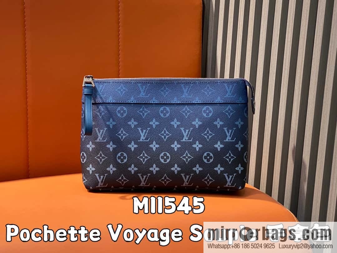 [Boutique‑grade] M11545 blue gradual change handbag clutch series Pochette Voyage Souple clutch