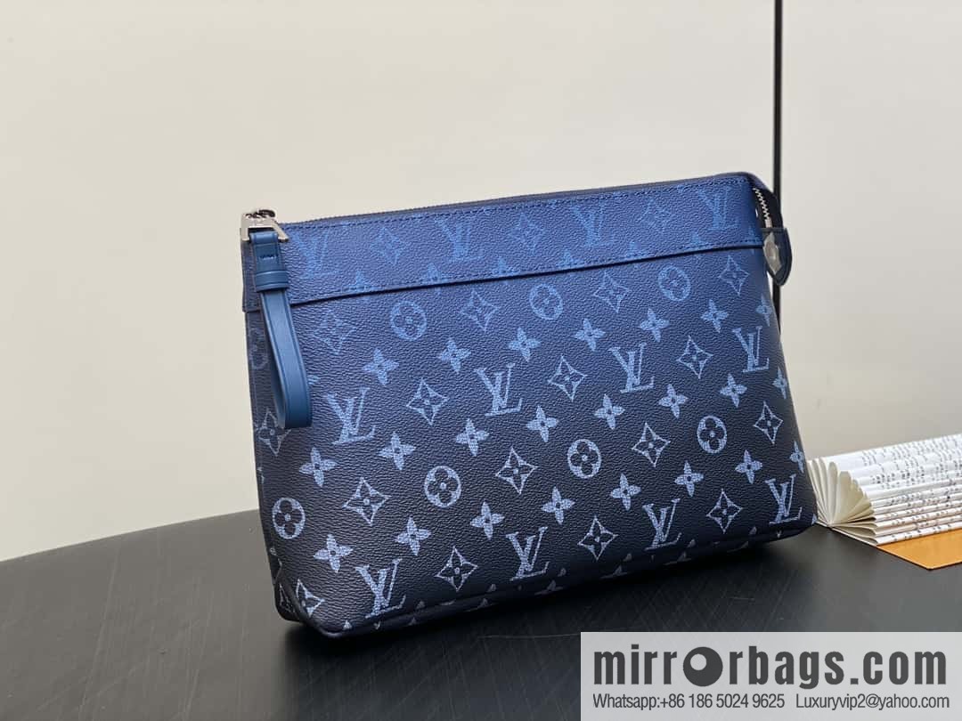 [Boutique‑grade] M11545 blue gradual change handbag clutch series Pochette Voyage Souple clutch