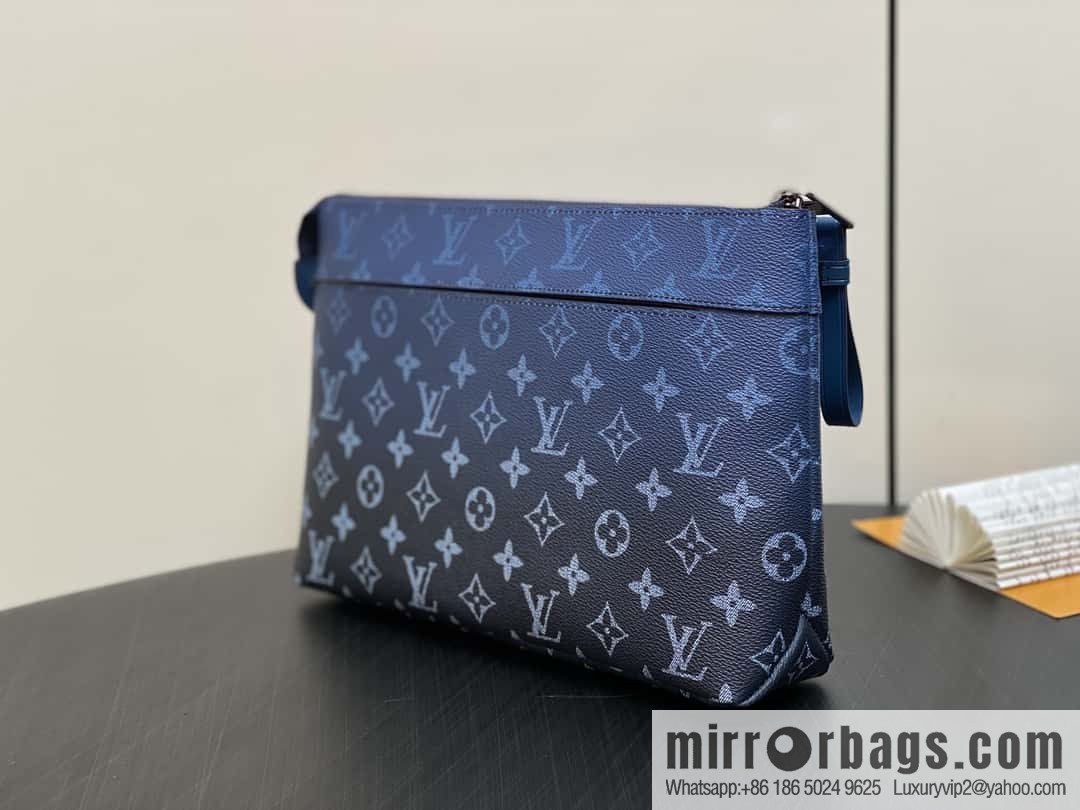 [Boutique‑grade] M11545 blue gradual change handbag clutch series Pochette Voyage Souple clutch