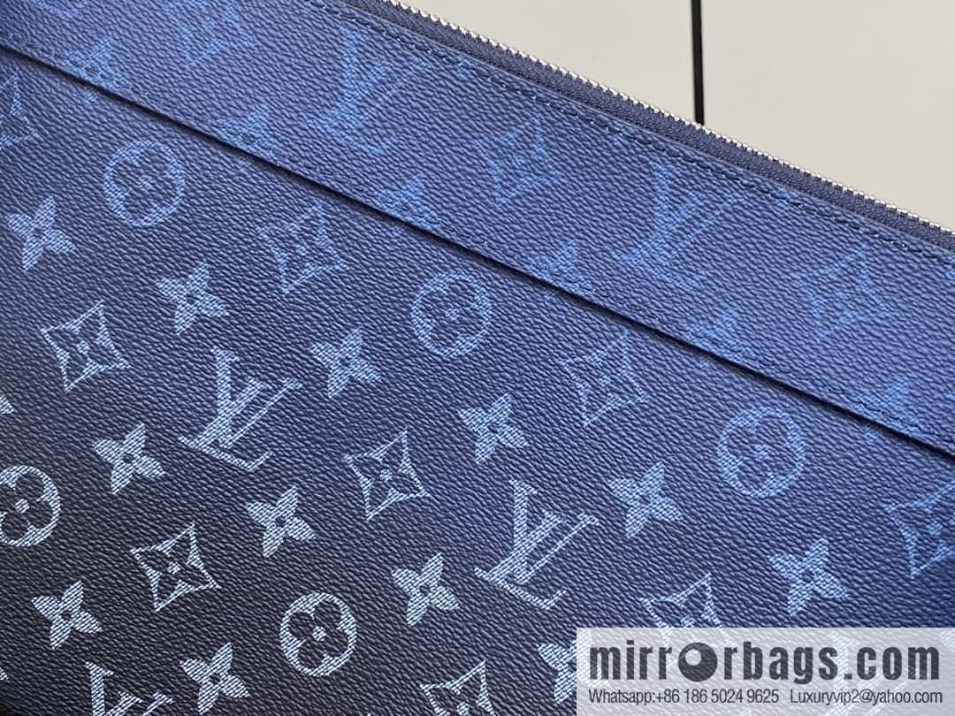 [Boutique‑grade] M11545 blue gradual change handbag clutch series Pochette Voyage Souple clutch