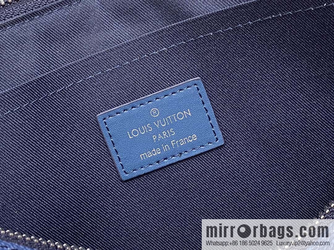 [Boutique‑grade] M11545 blue gradual change handbag clutch series Pochette Voyage Souple clutch