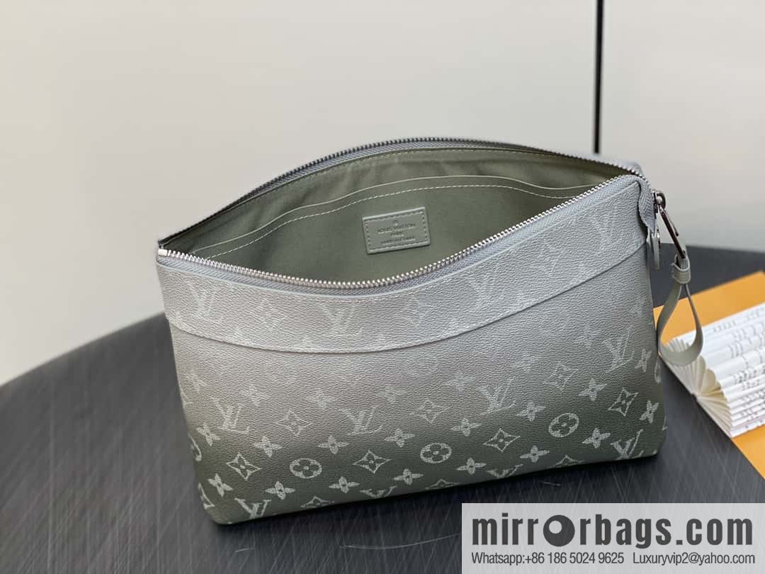 [Boutique‑grade] M11545 blue gradual change handbag clutch series Pochette Voyage Souple clutch