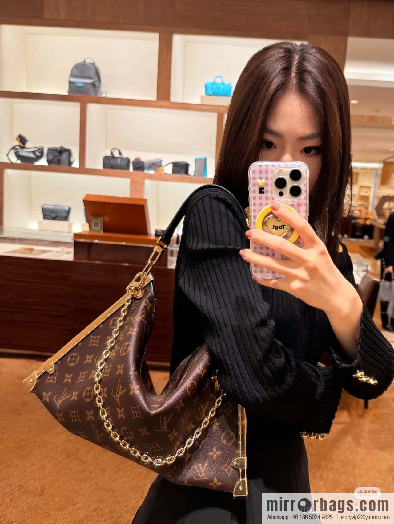 [Boutique‑grade] M12075 presbyopia, this Lucky Trunk handbag will be displayed in autumn and winter 2024