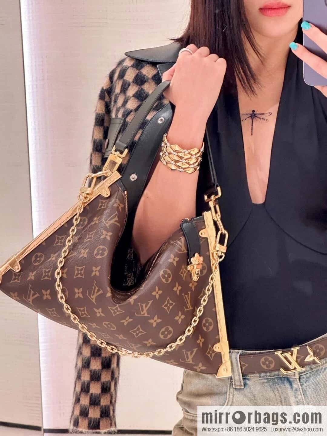 [Boutique‑grade] M12075 presbyopia, this Lucky Trunk handbag will be displayed in autumn and winter 2024