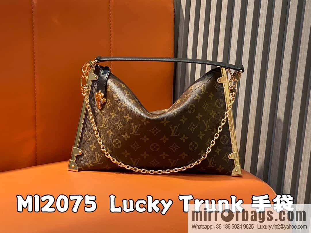 [Boutique‑grade] M12075 presbyopia, this Lucky Trunk handbag will be displayed in autumn and winter 2024