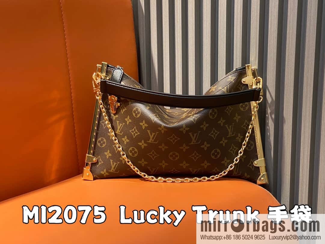 [Boutique‑grade] M12075 presbyopia, this Lucky Trunk handbag will be displayed in autumn and winter 2024
