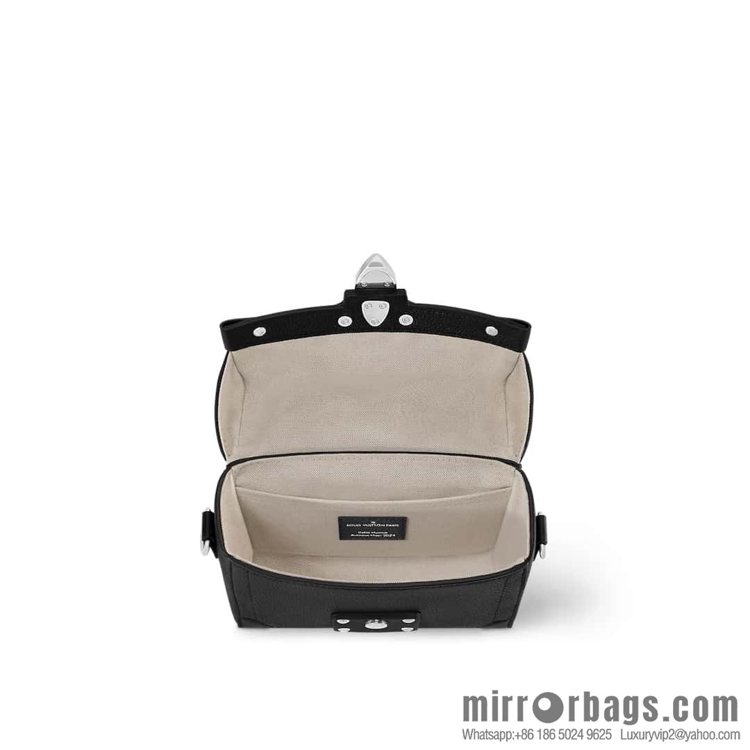 [Boutique‑grade] M11516 black full leather, men's bag box bag series, the new Soul Trunk handbag of the season