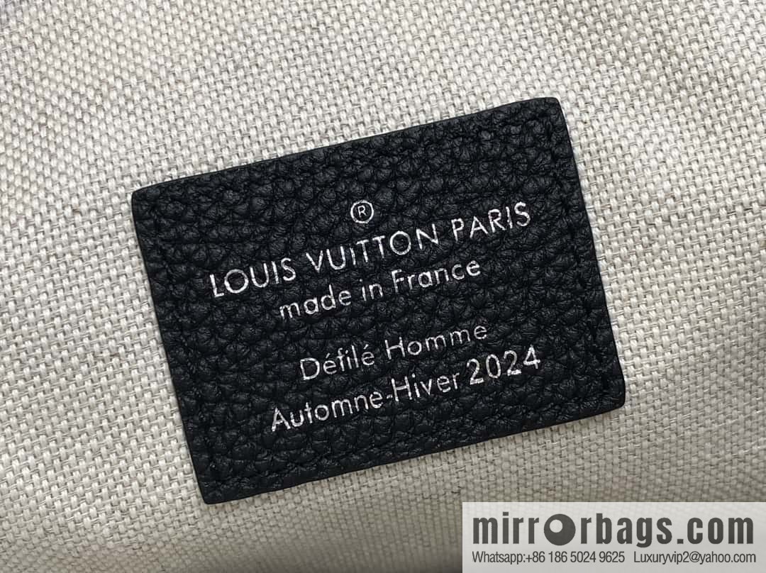 [Boutique‑grade] M11637 black full leather, mini schoolbag