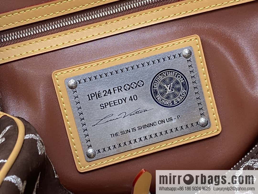 [Boutique‑grade] M24428 grinding dark brown, pillow bag speedy series Speedy P9 Bandoulière 40 Monogram Leather handbag