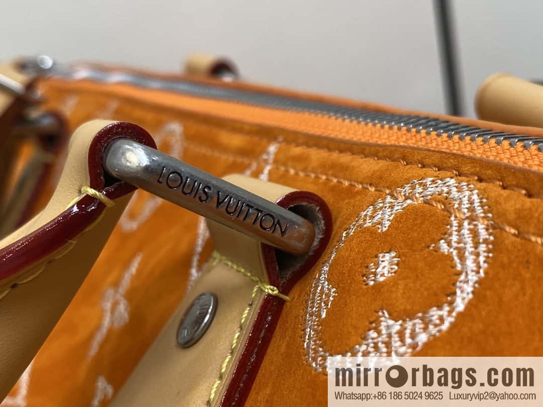 [Boutique‑grade] M24430 matte orange, pillow bag speedy series, this Speedy P9 Bandoulière 40 Monogram Leather handbag
