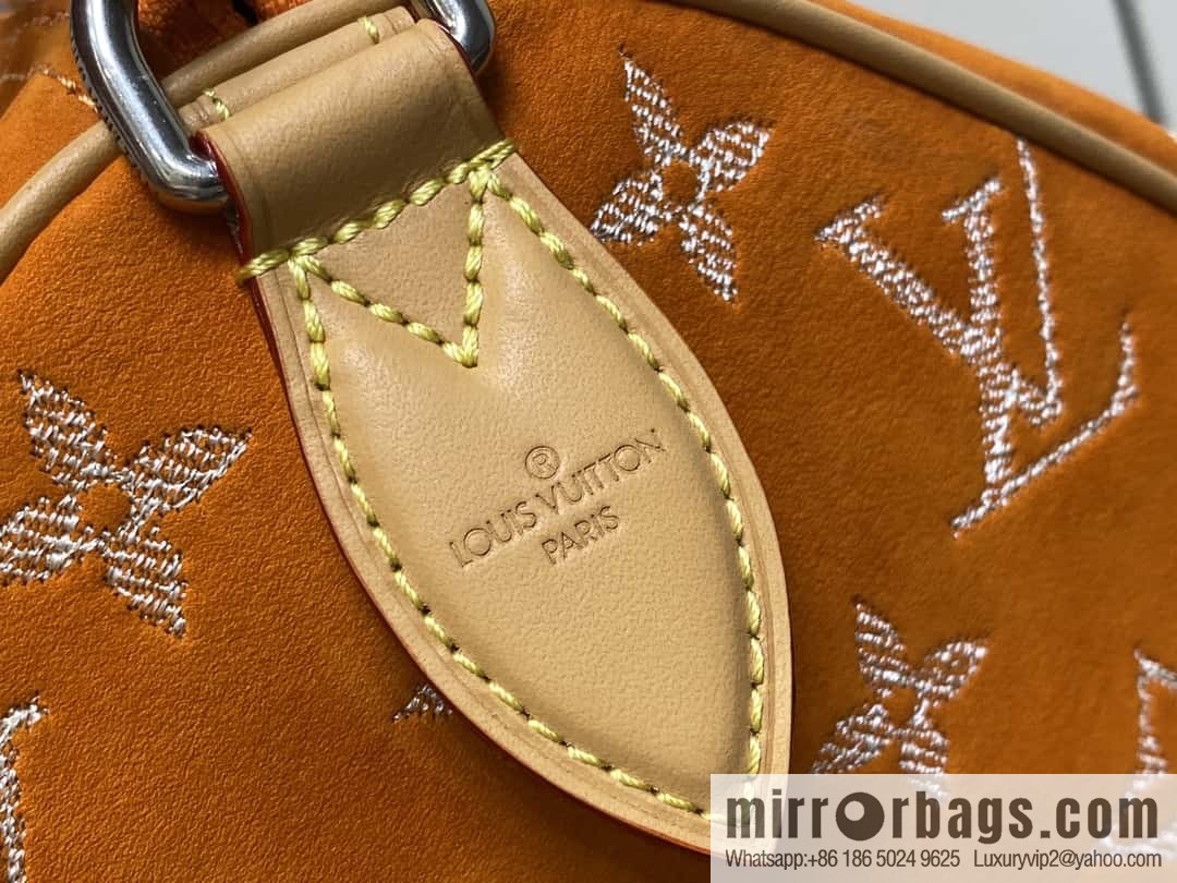 [Boutique‑grade] M24430 matte orange, pillow bag speedy series, this Speedy P9 Bandoulière 40 Monogram Leather handbag