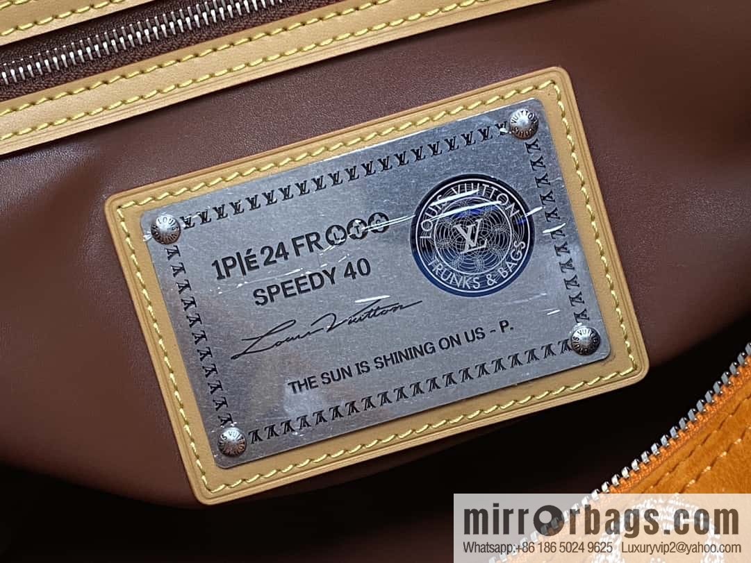 [Boutique‑grade] M24430 matte orange, pillow bag speedy series, this Speedy P9 Bandoulière 40 Monogram Leather handbag