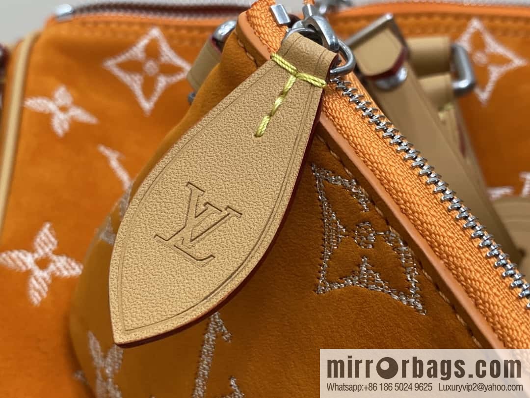 [Boutique‑grade] M24430 matte orange, pillow bag speedy series, this Speedy P9 Bandoulière 40 Monogram Leather handbag