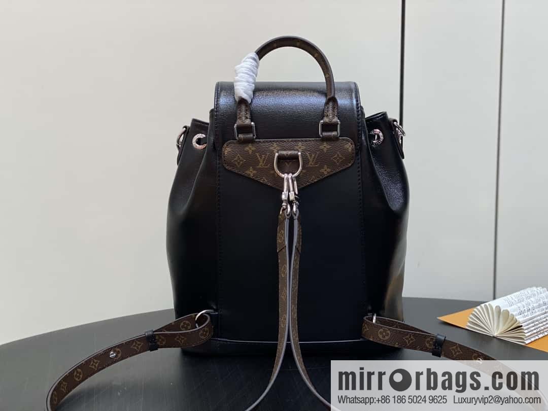 [Boutique‑grade] M12587 black full leather, backpack series, this Montsouris small backpack.