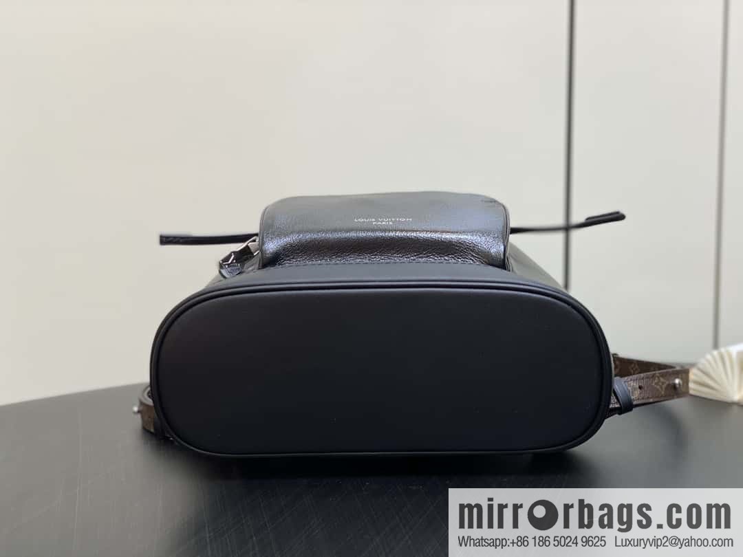 [Boutique‑grade] M12587 black full leather, backpack series, this Montsouris small backpack.