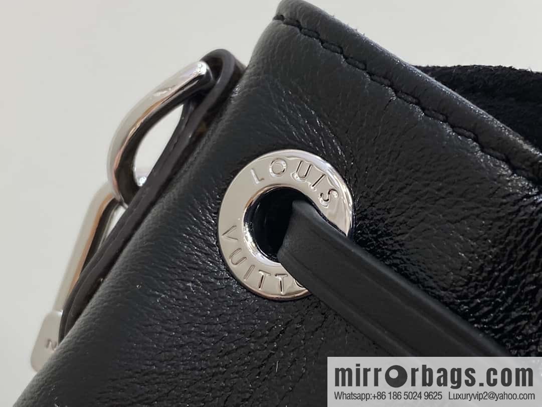 [Boutique‑grade] M12587 black full leather, backpack series, this Montsouris small backpack.