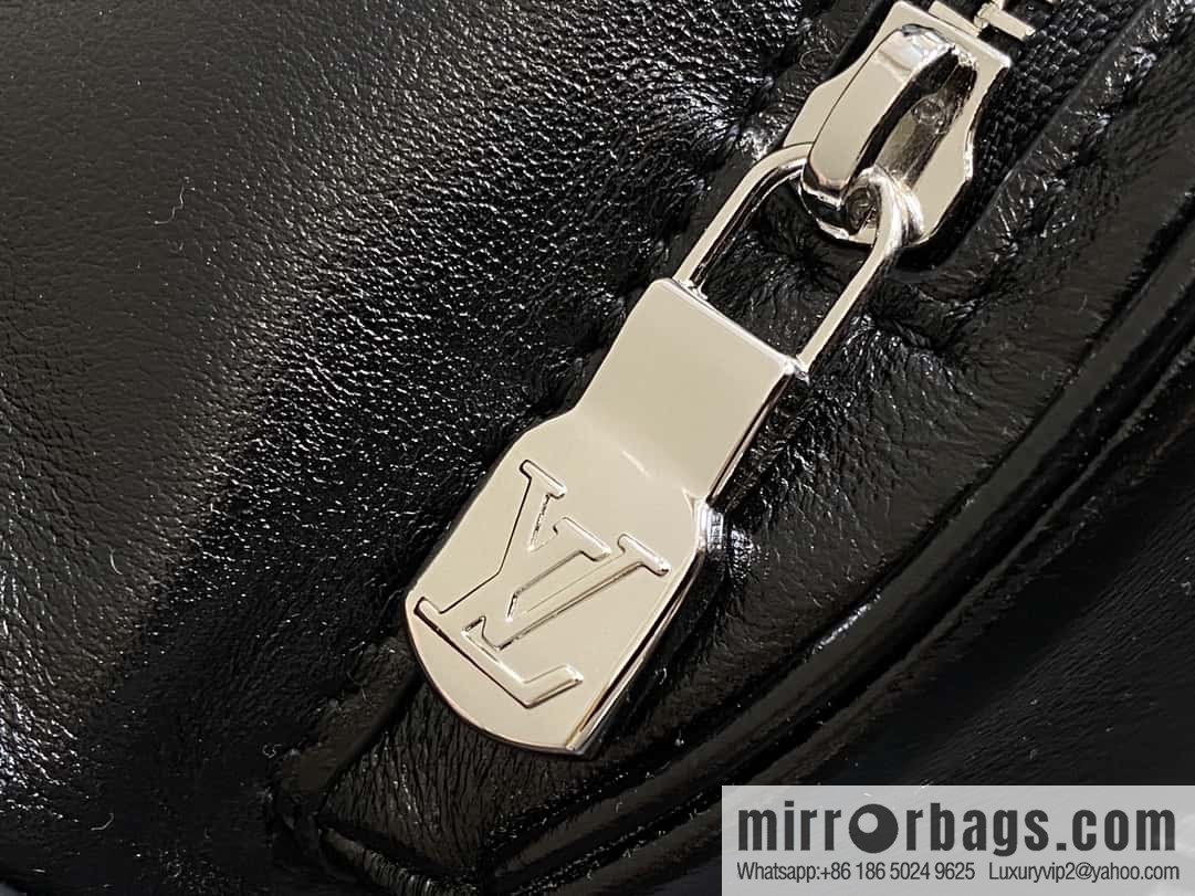 [Boutique‑grade] M12587 black full leather, backpack series, this Montsouris small backpack.