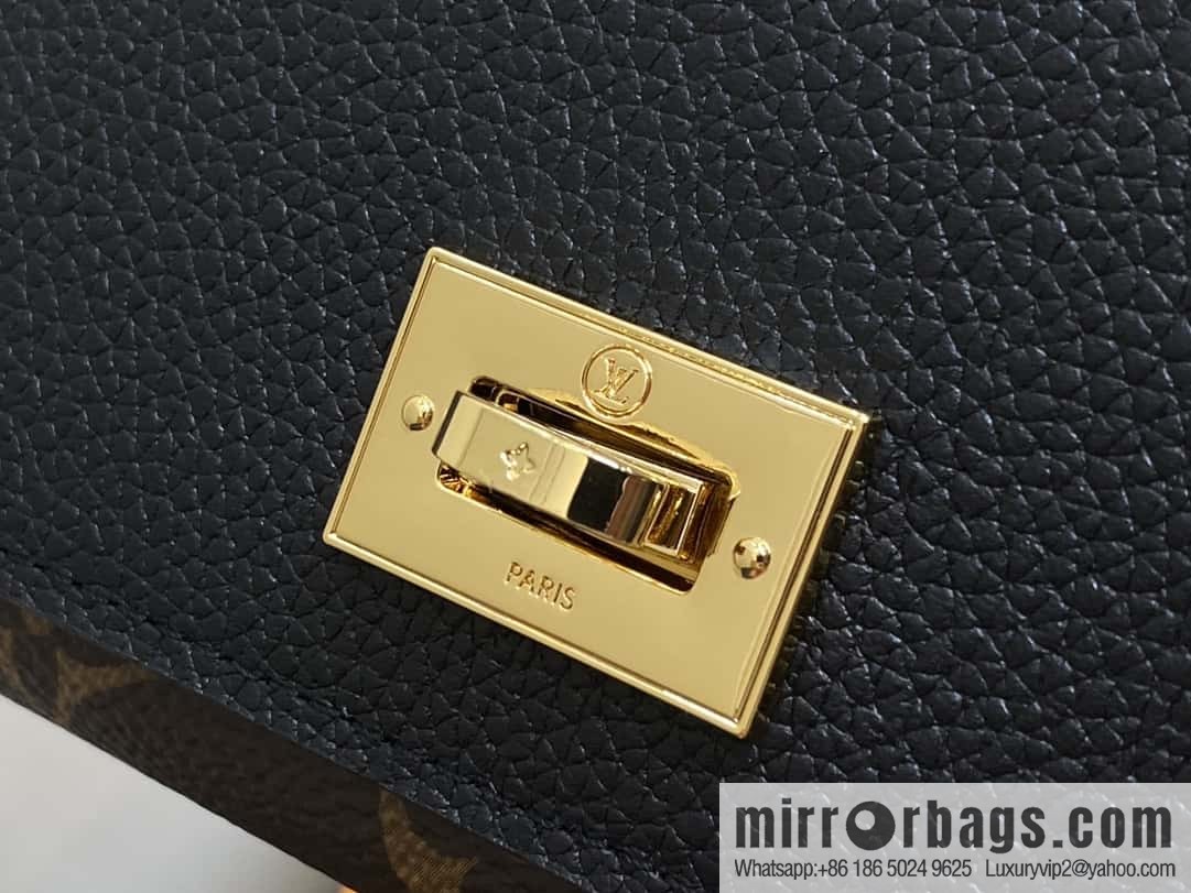 [Boutique‑grade] M82640 black, black three-fold wallet series Victorine wallet