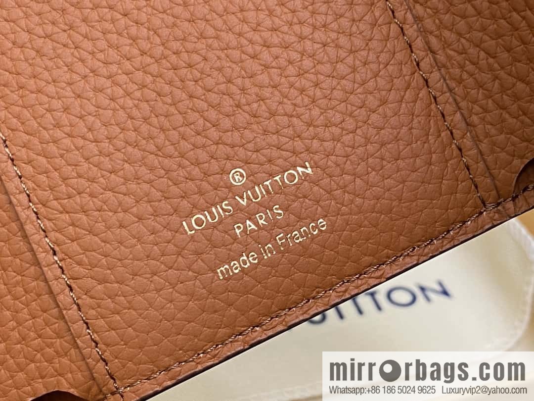 [Boutique‑grade] M82640 black, black three-fold wallet series Victorine wallet