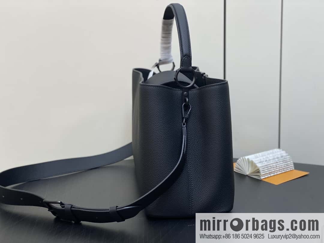 [Premium‑quality] M23955 full leather cap that English series CAPUCINES SOUPLE large handbag