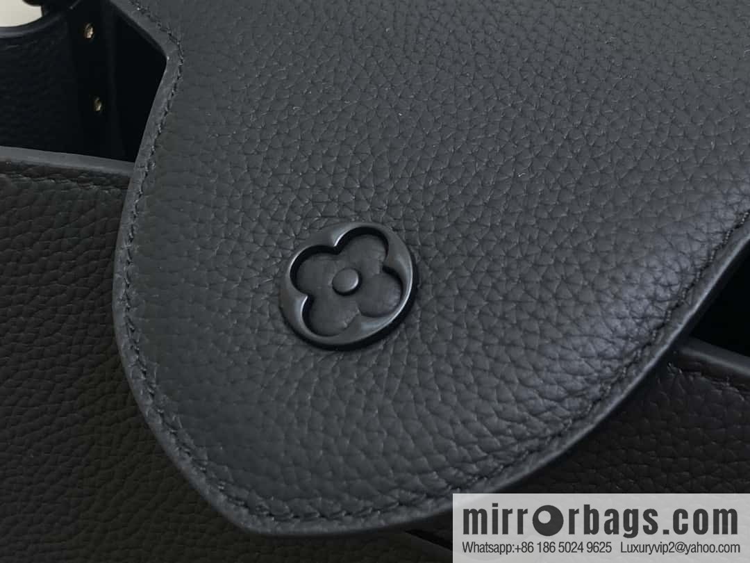 [Premium‑quality] M23955 full leather cap that English series CAPUCINES SOUPLE large handbag