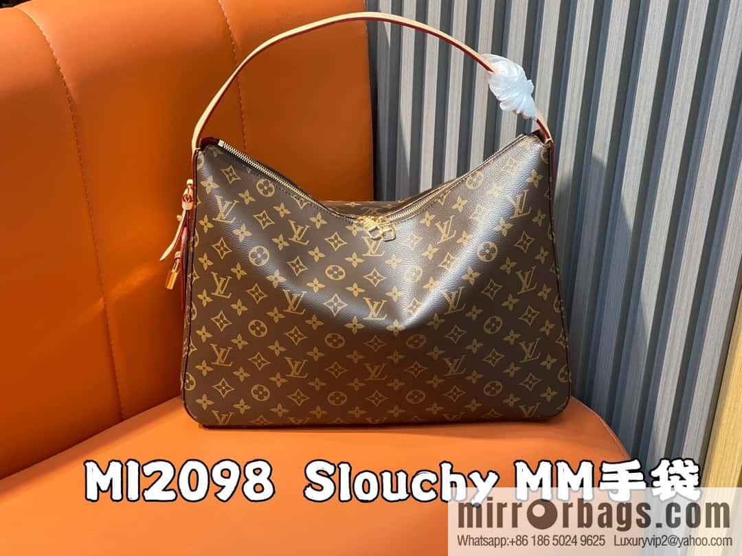 [Boutique‑grade] M12098 presbyopia, shopping bag, armpit bag series, variable size chip version NEW Slouchy MM handbag