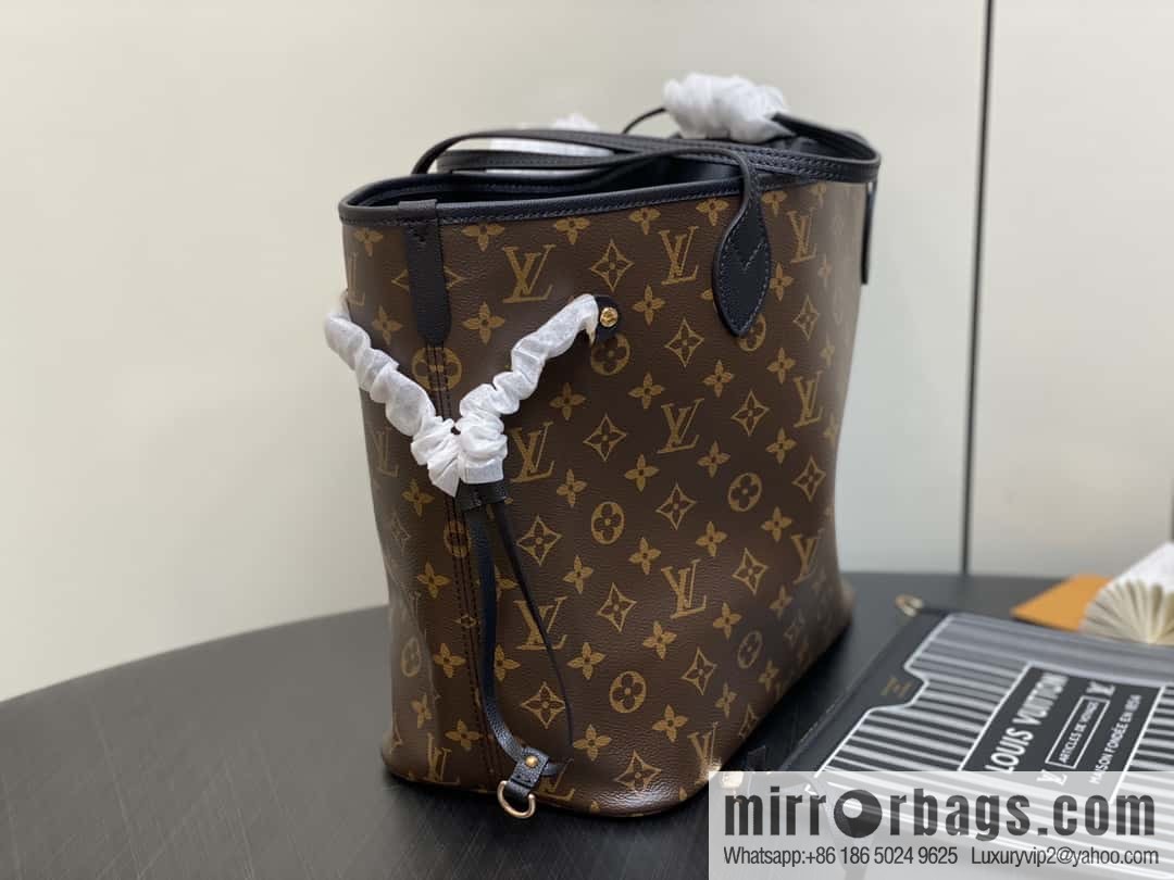 [Boutique‑grade] M11946 presbyopia/black, shopping bag series Neverfull MM handbag M12061 brown