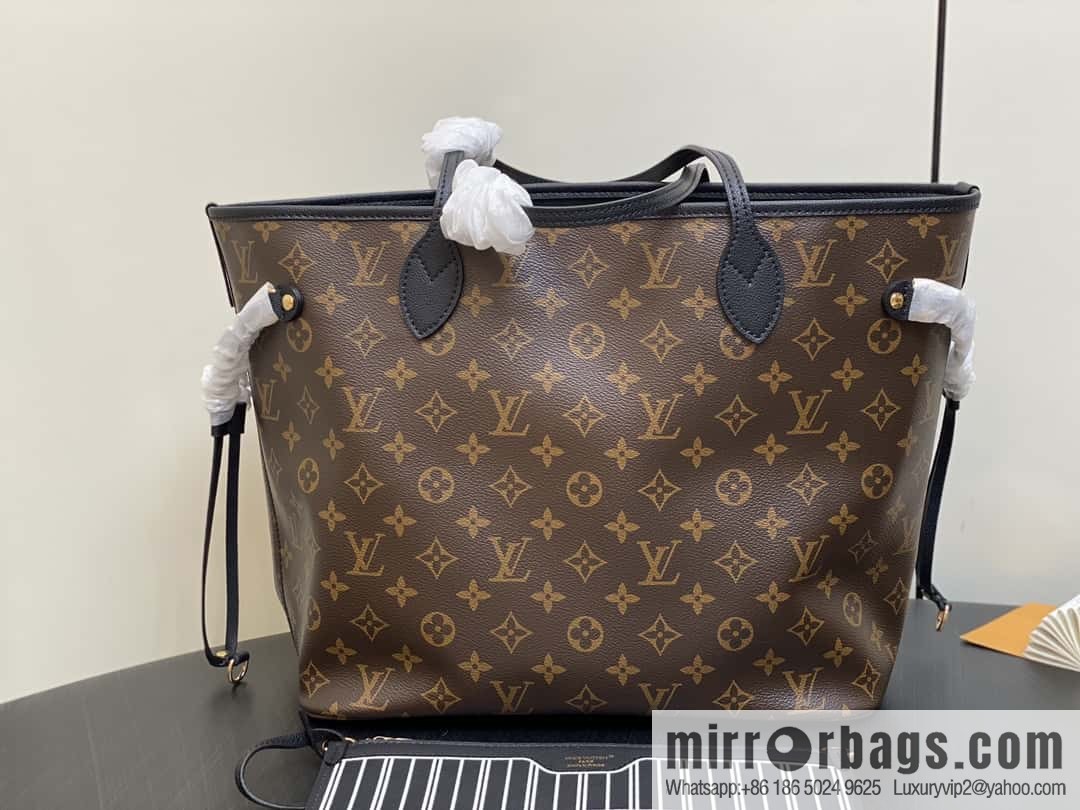 [Boutique‑grade] M11946 presbyopia/black, shopping bag series Neverfull MM handbag M12061 brown