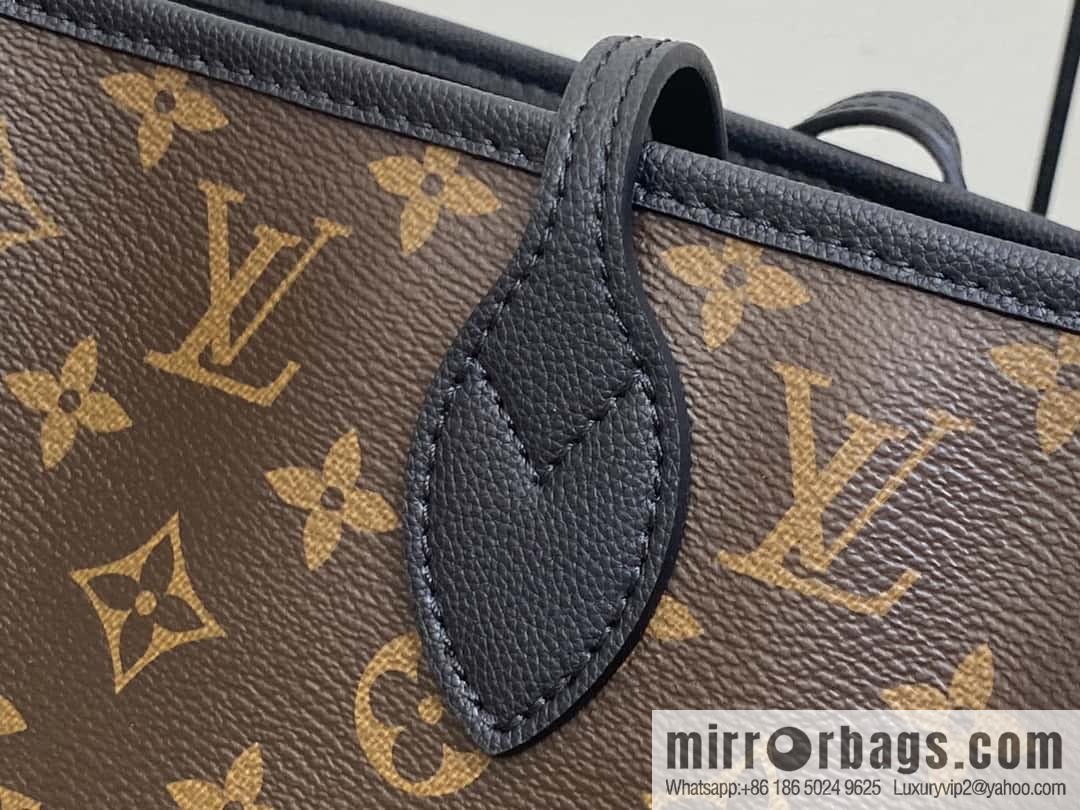[Boutique‑grade] M11946 presbyopia/black, shopping bag series Neverfull MM handbag M12061 brown