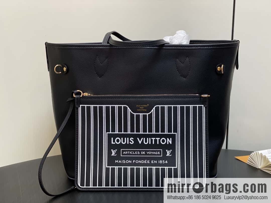 [Boutique‑grade] M11946 presbyopia/black, shopping bag series Neverfull MM handbag M12061 brown