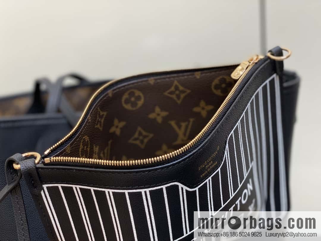 [Boutique‑grade] M11946 presbyopia/black, shopping bag series Neverfull MM handbag M12061 brown