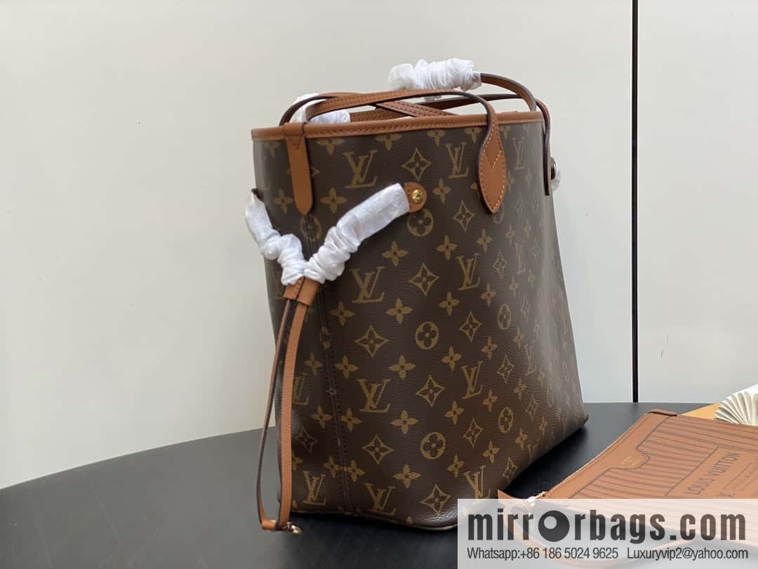[Boutique‑grade] M11946 presbyopia/black, shopping bag series Neverfull MM handbag M12061 brown