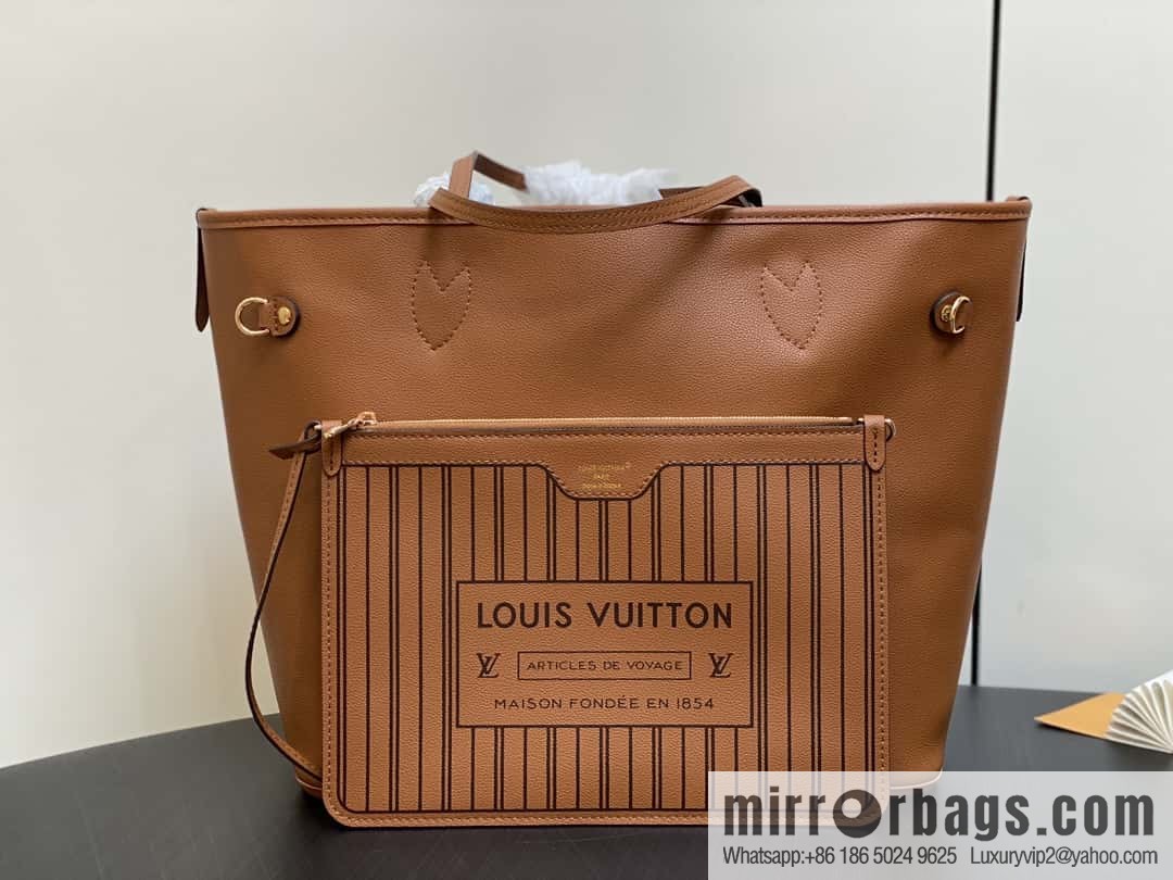 [Boutique‑grade] M11946 presbyopia/black, shopping bag series Neverfull MM handbag M12061 brown