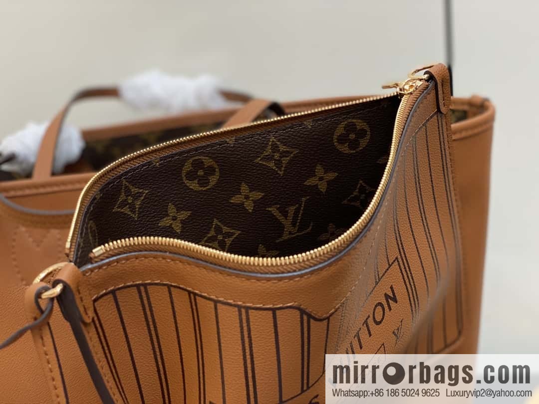 [Boutique‑grade] M11946 presbyopia/black, shopping bag series Neverfull MM handbag M12061 brown