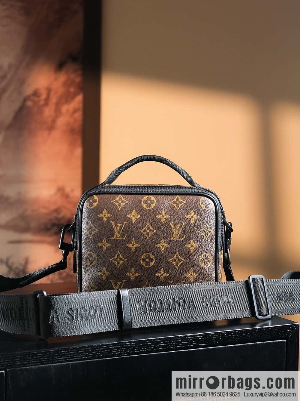 LV πππππ chip rhombus code messenger bag series #M