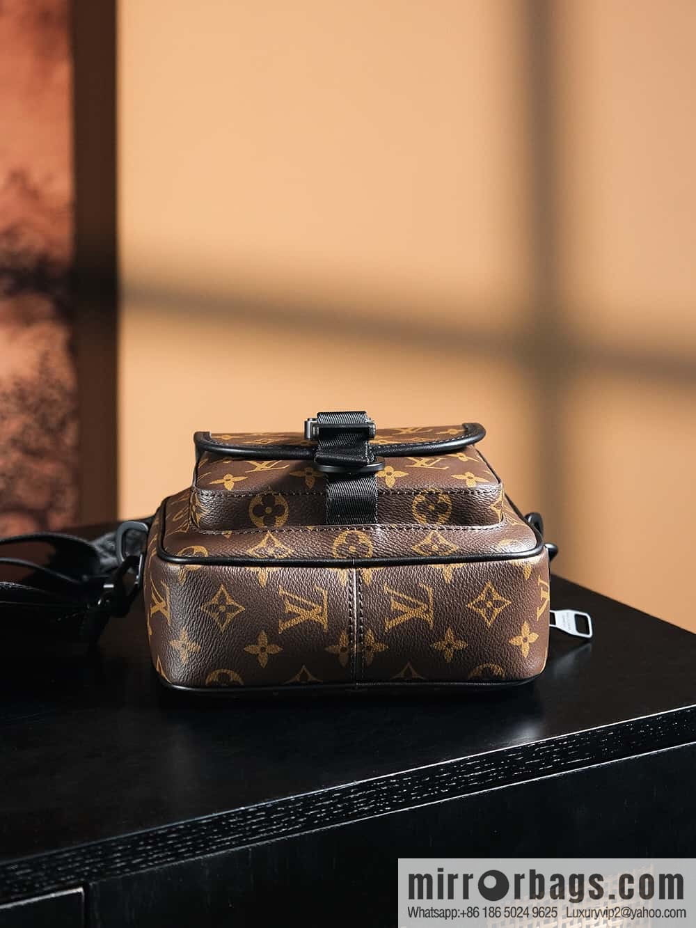LV πππππ chip rhombus code messenger bag series #M