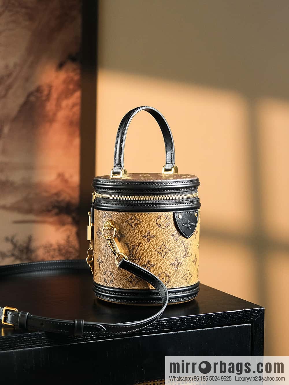 LV ππππππ chip diamond beating code rice bucket bag series #M