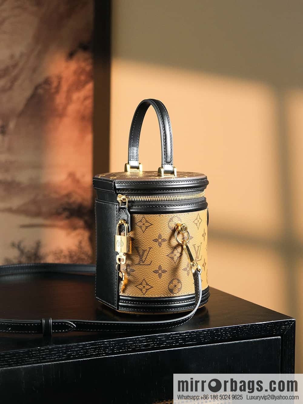 LV ππππππ chip diamond beating code rice bucket bag series #M