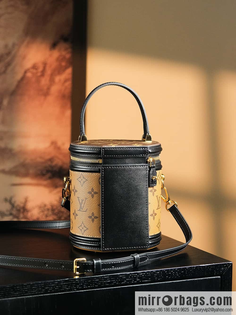 LV ππππππ chip diamond beating code rice bucket bag series #M