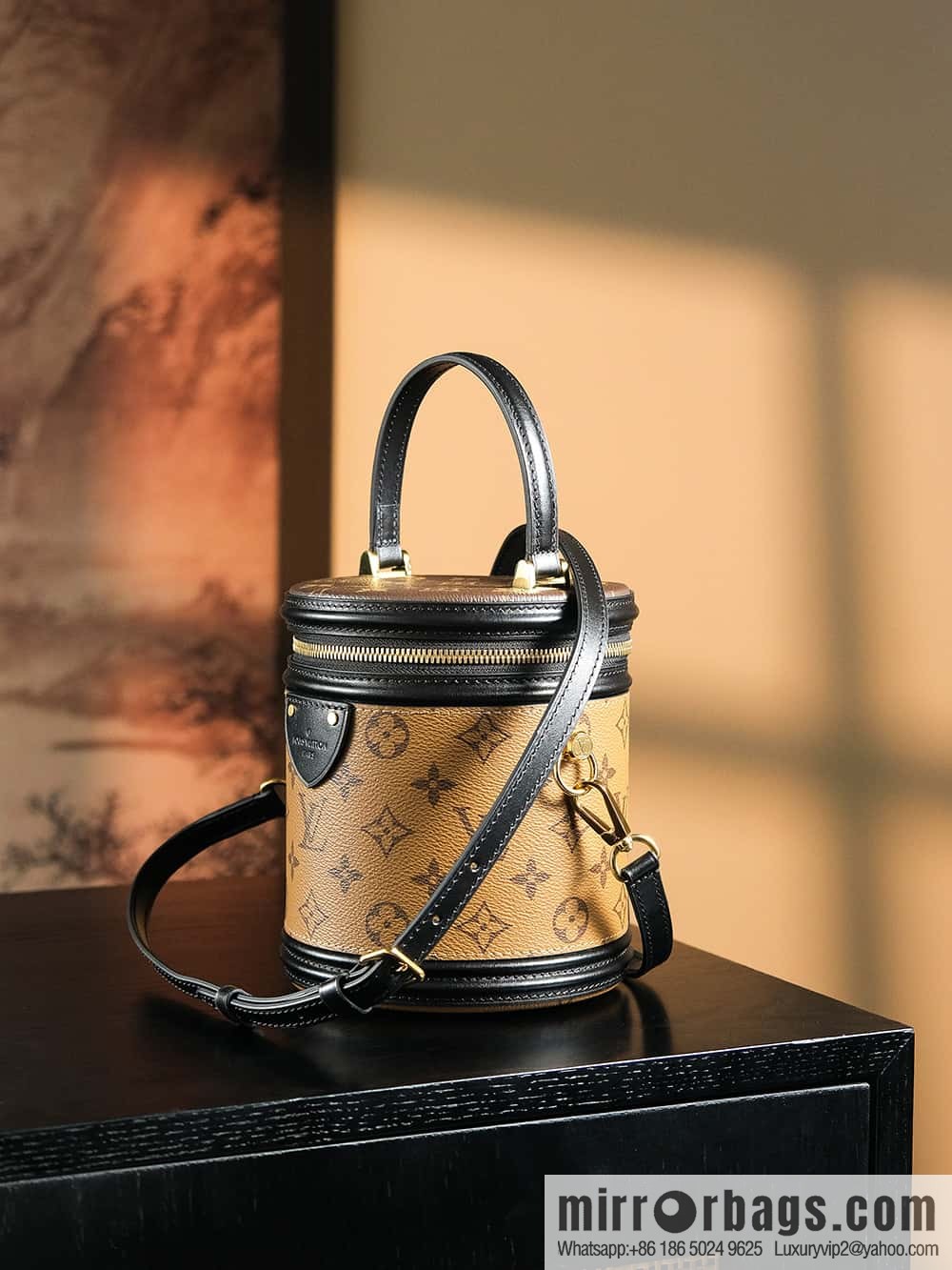 LV ππππππ chip diamond beating code rice bucket bag series #M
