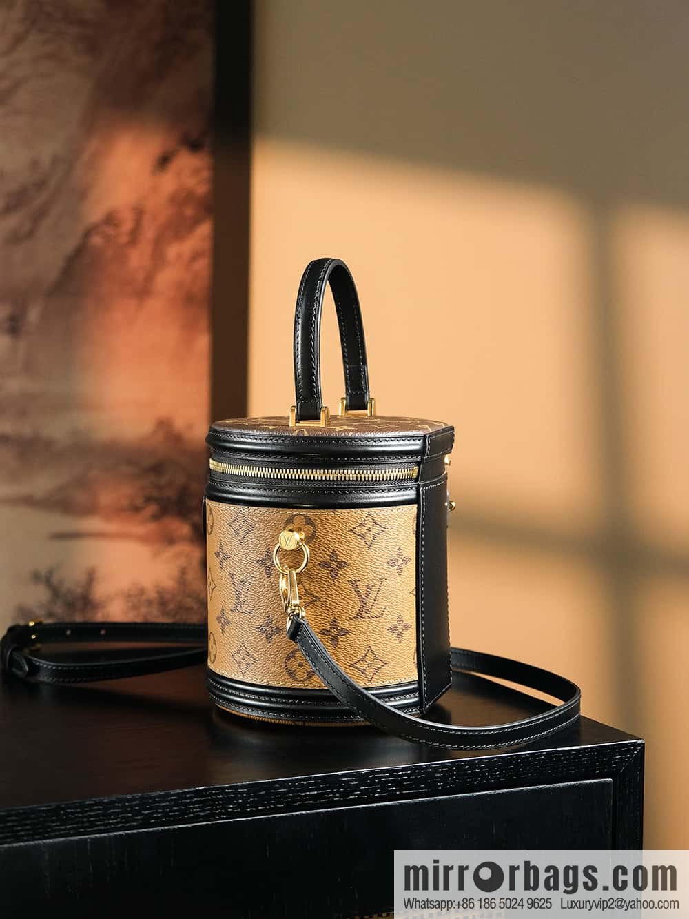 LV ππππππ chip diamond beating code rice bucket bag series #M