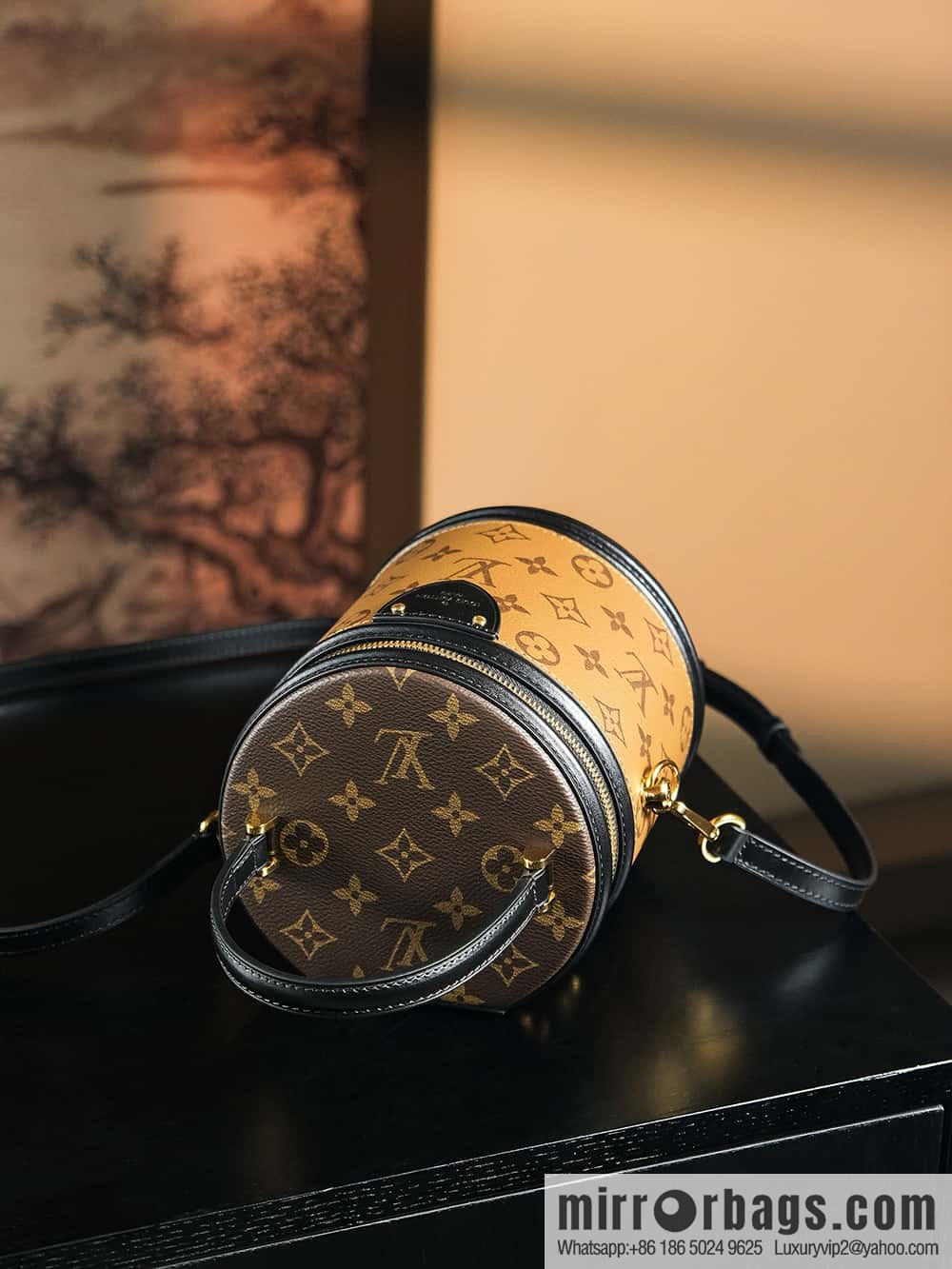 LV ππππππ chip diamond beating code rice bucket bag series #M
