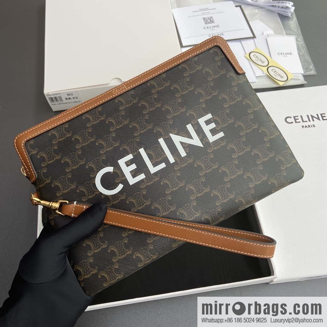 CELINE TRIOMPHE Iconic Printed Clutch Bag 10J502FES.04LU 502 Old Flower
