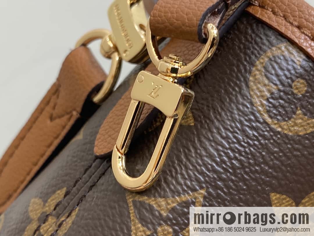 [Boutique‑grade] M12066 presbyopia brown, double-sided shopping bag series Neverfull Bandoulière Inside Out BB handbag