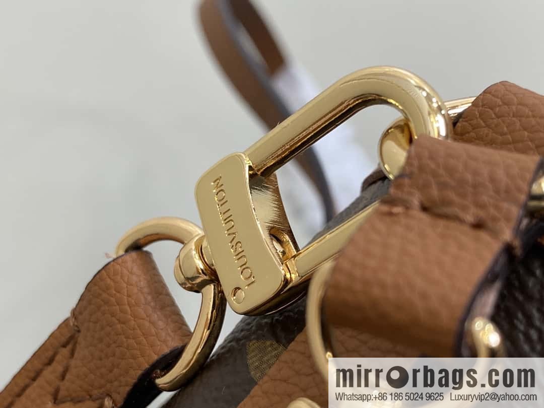 [Boutique‑grade] M12066 presbyopia brown, double-sided shopping bag series Neverfull Bandoulière Inside Out BB handbag