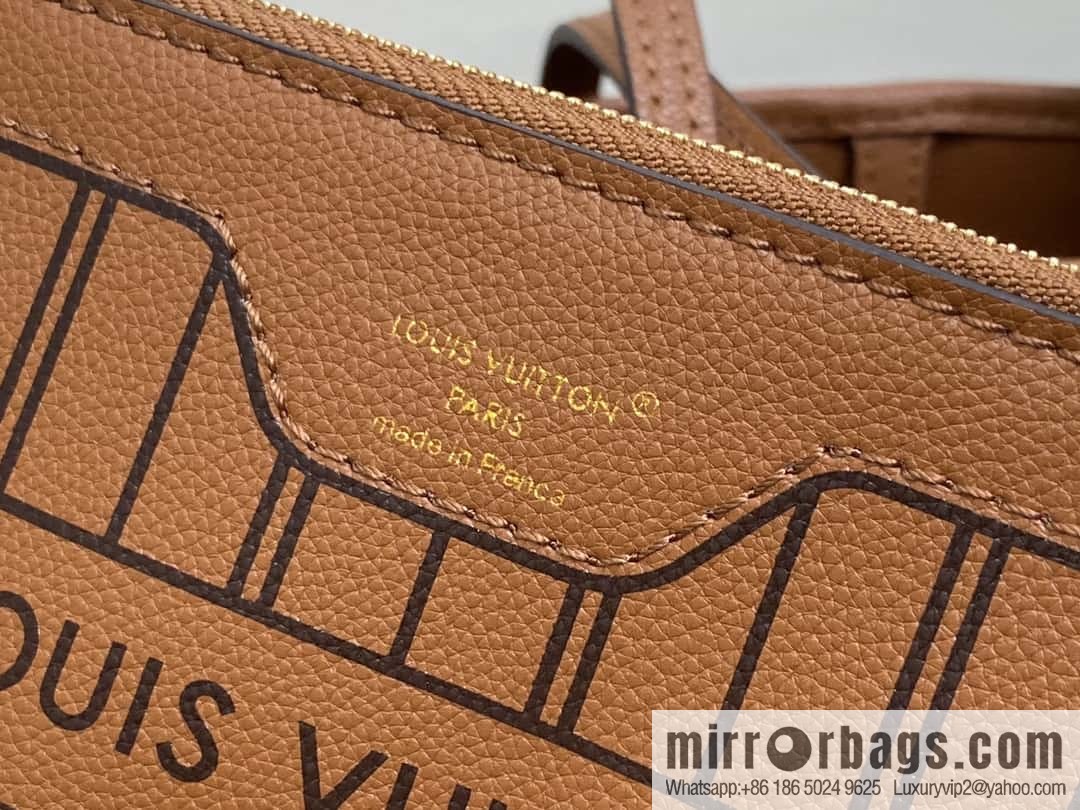 [Boutique‑grade] M12066 presbyopia brown, double-sided shopping bag series Neverfull Bandoulière Inside Out BB handbag